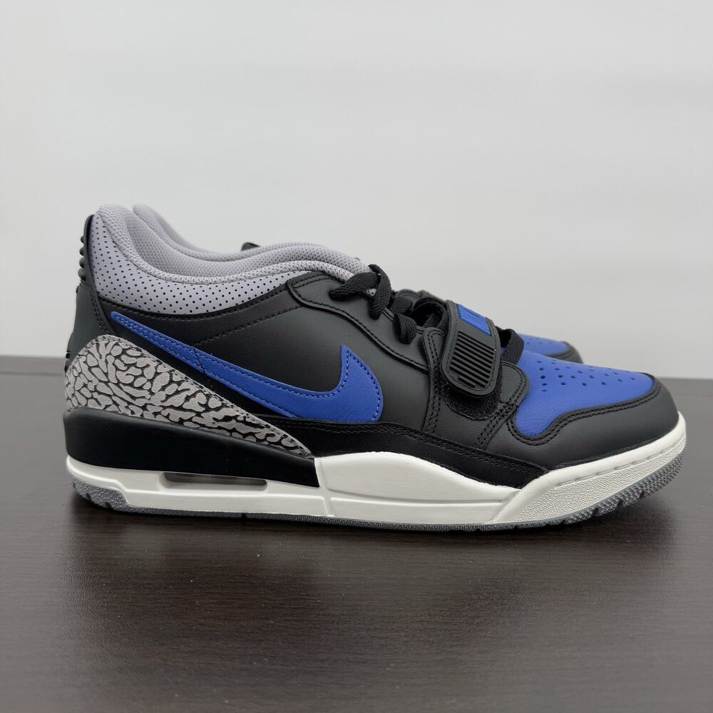 Jordan Men's Low-Top Sneakers in Black, Royal Blue, Gray